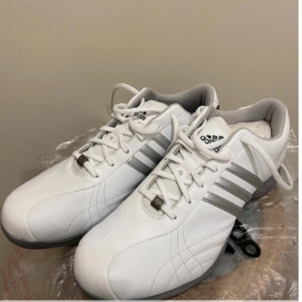 Adidas Mens White and Gray Golf Sports Shoe Cleats sz 13...Shoes 2